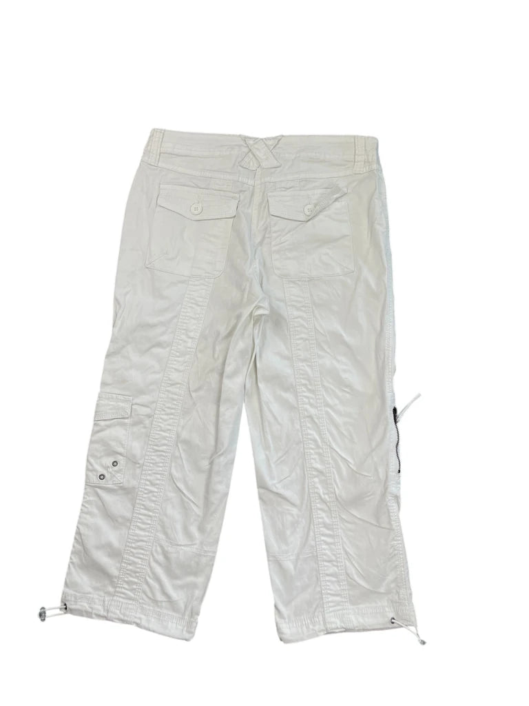 Style & Co White Cropped Cargo Pants (XS)