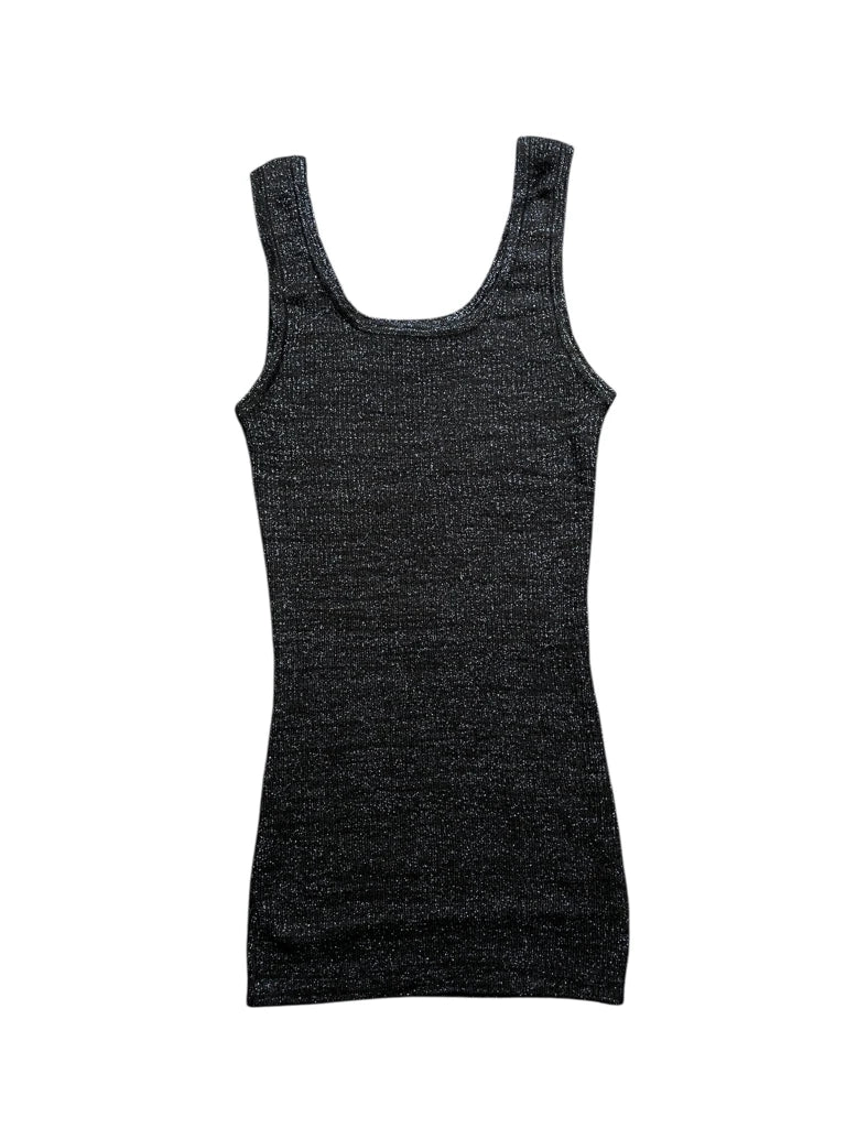 Midnight Blue Satin Shine Top (S)