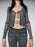 glitter mesh shrug