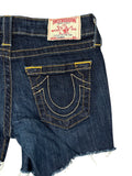 True Religion Dark Wash Cutoff Hotpants (XS)