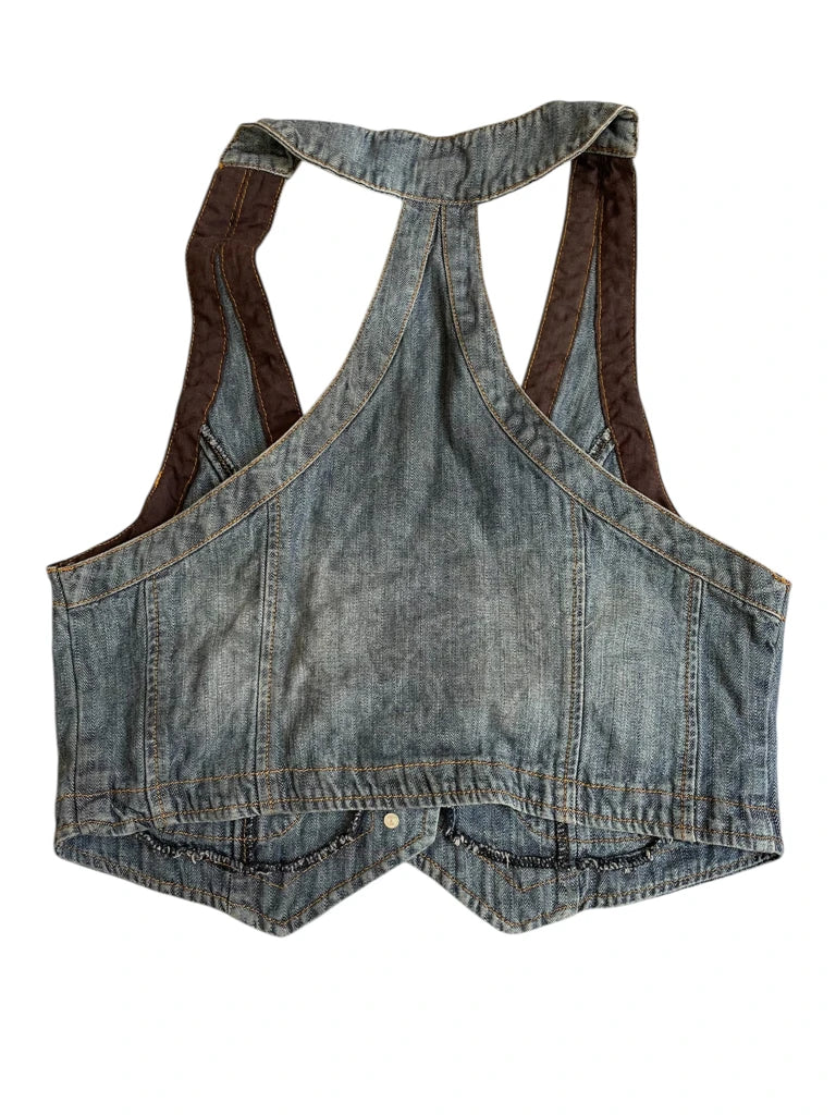 blue loops – y2k denim corsage 2 (XL)