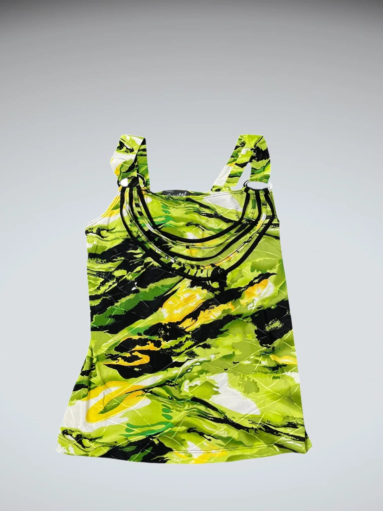 Neon Jungle Strappy Top (S)