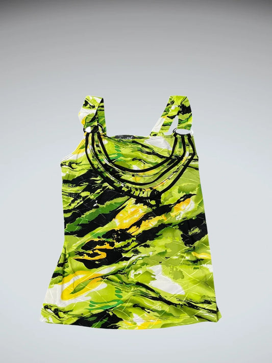 Neon Jungle Strappy Top (S)