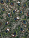 The Limited green peacock feather longsleeve (M)