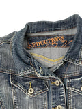 Seduction Cropped Faded Denim Jacket (M)