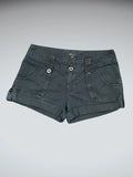 Classic Black Cotton Hotpants (M)