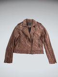 BlankNYC Burgundy Faux Leather Jacket Women (L)