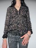 shirt with forest shadow print