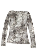 INC Snakeskin Print Vintage Top (S)