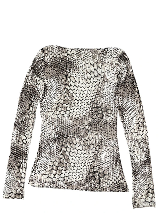 INC Snakeskin Print Vintage Top (S)