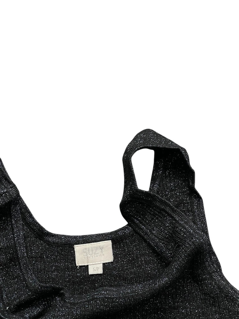 Midnight Blue Satin Shine Top (S)