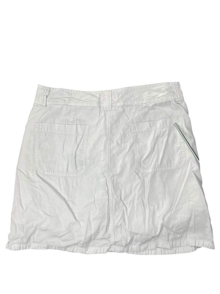 Nass White Casual Summer Skirt (M)