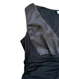 night flow – deep v black tank (S)