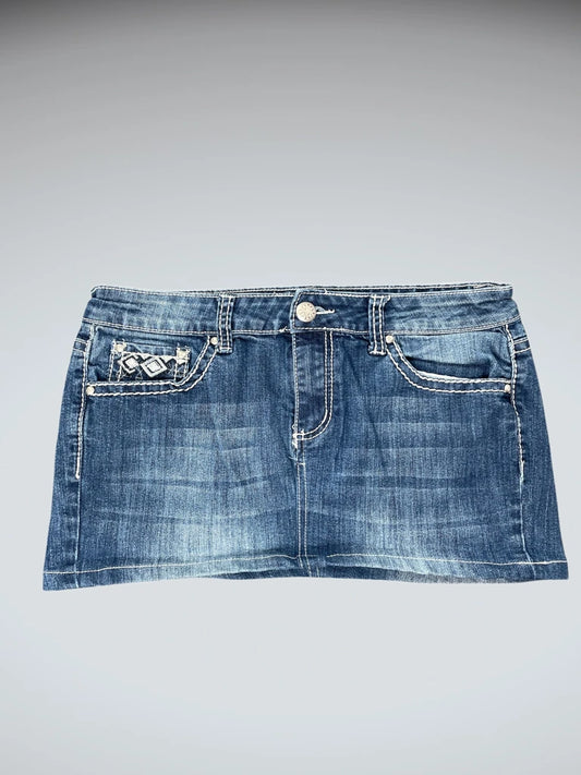 Love Indigo Premium Light Wash Denim Hotpants (L)
