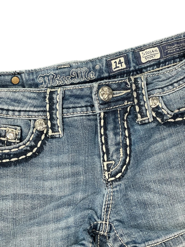 Miss Me Black Cutoff Denim Hotpants (XS)