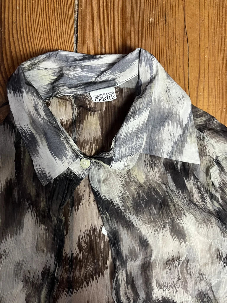 Washed Grey Blouse