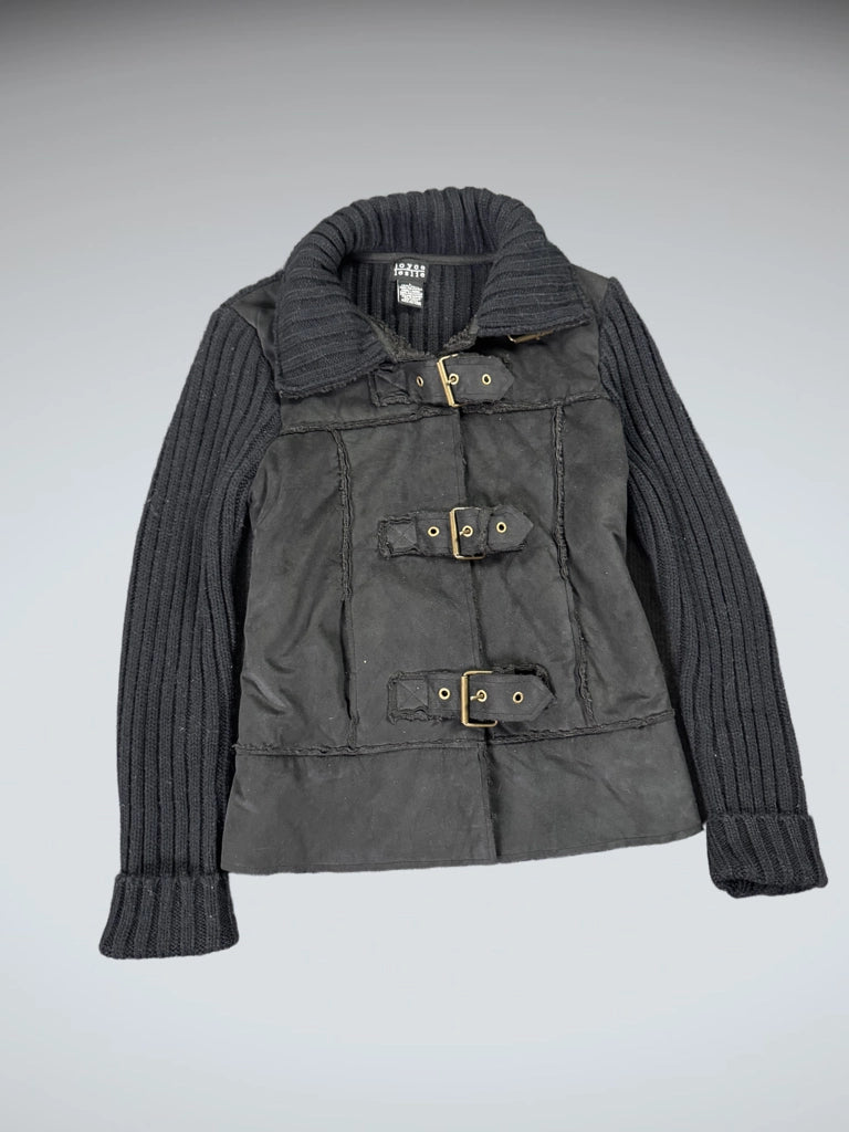 Joyce Leslie Black Faux Fur Jacket (L)