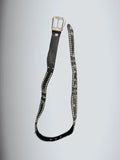 Edgy Studded Western Black Leather Belt (ONESIZE)