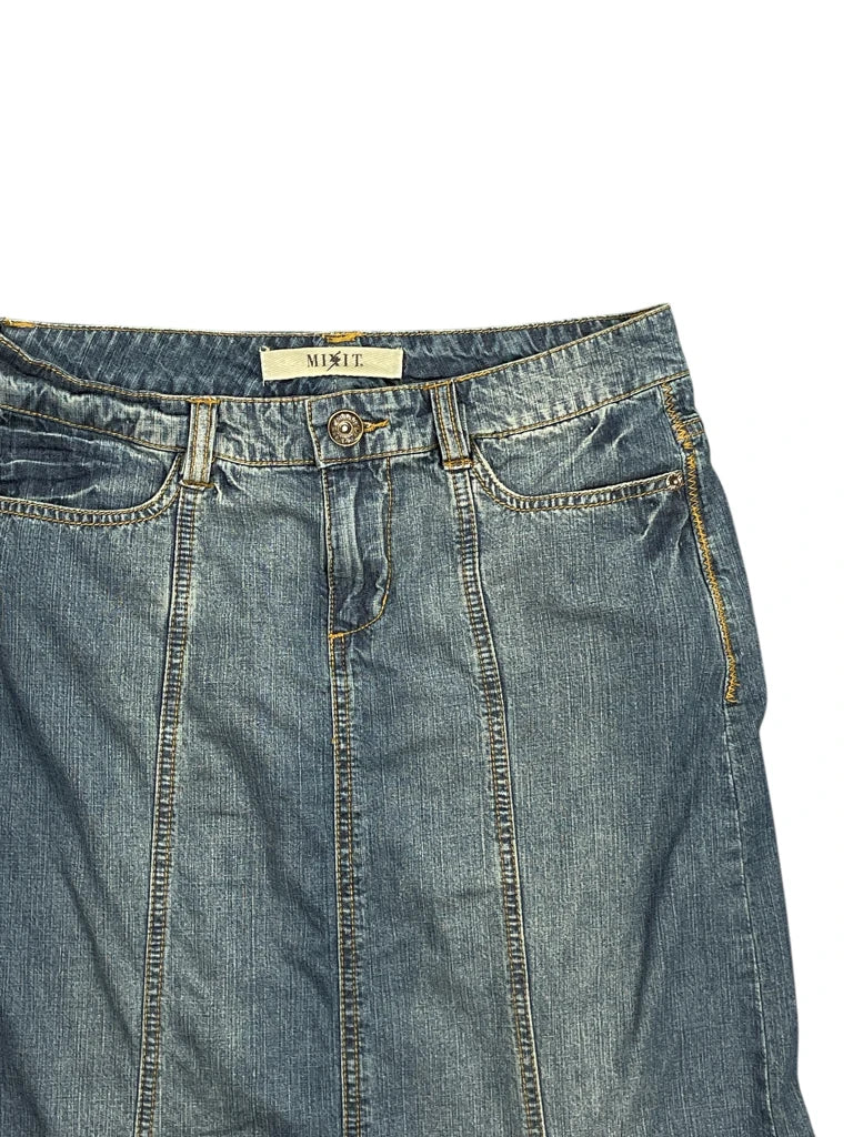 Mixit Blue Denim Maxi Skirt (S)