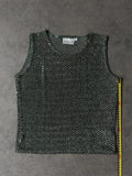 Y2K sleeveless glitter top