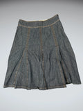 Flared Panel Denim Skirt (L)
