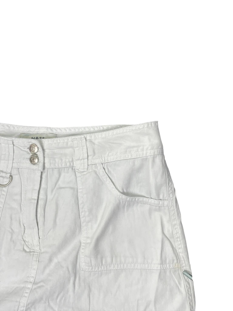 Nass White Casual Summer Skirt (M)