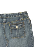 The Limited Blue Denim Skirt with Yellow Stitching (M)