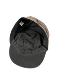 Brown Cross Print Military Cap (ONESIZE)