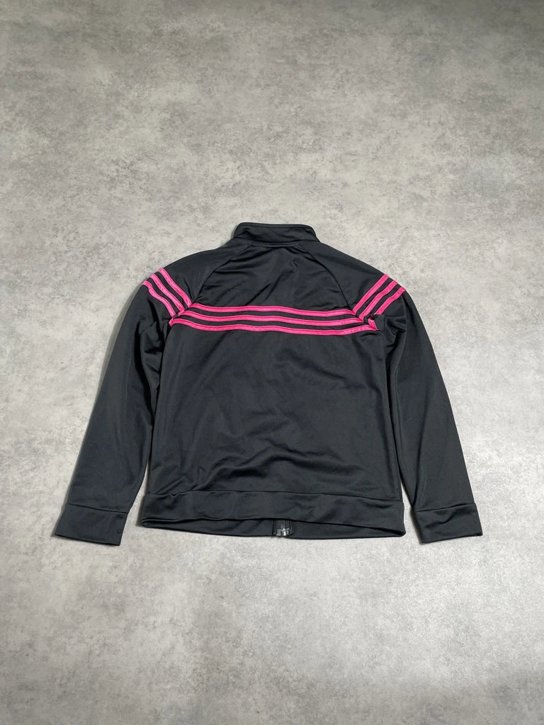 adidas sweatshirt with fuchsia stripes (M)