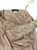 Beige Satin Lace Slip Top (S)