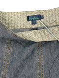 Flared Panel Denim Skirt (L)