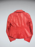 Nine West Red Leather Blazer Women (M)