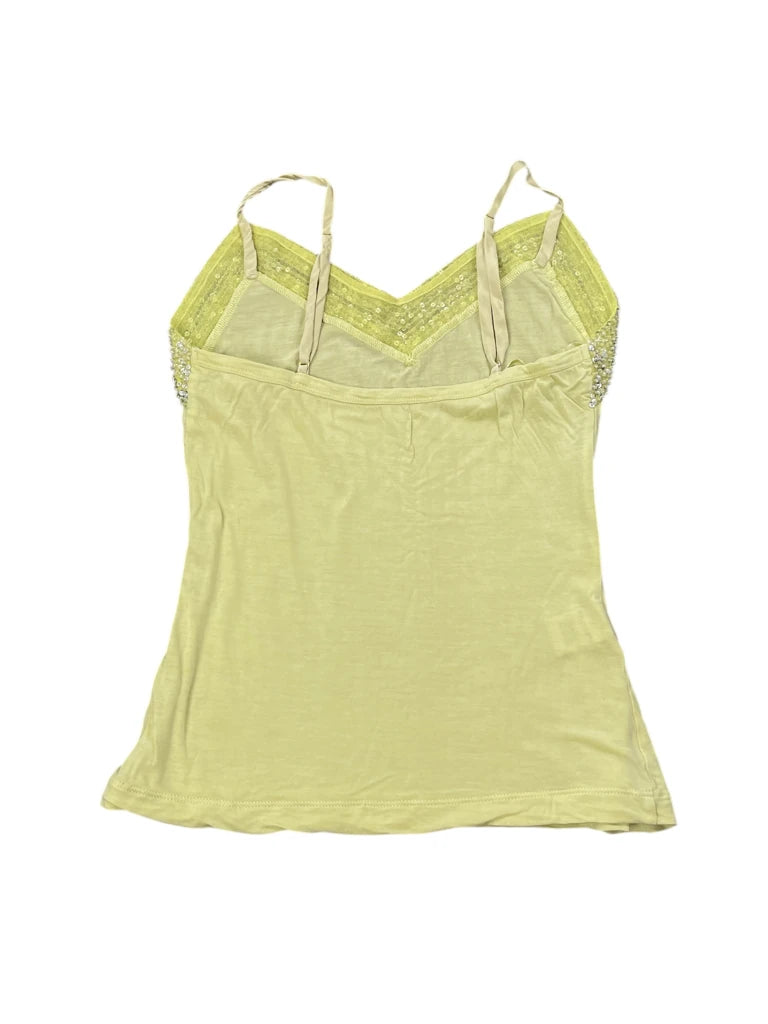 Light Green Satin Beaded Cami Top (XXS)