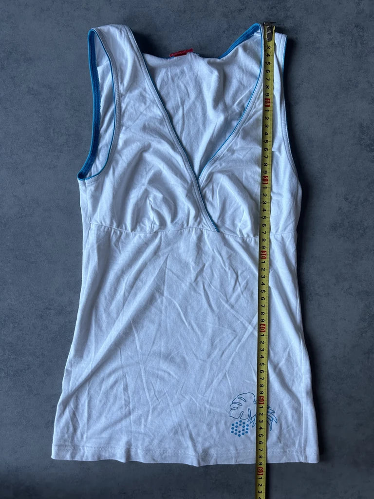 White puma v-neck
