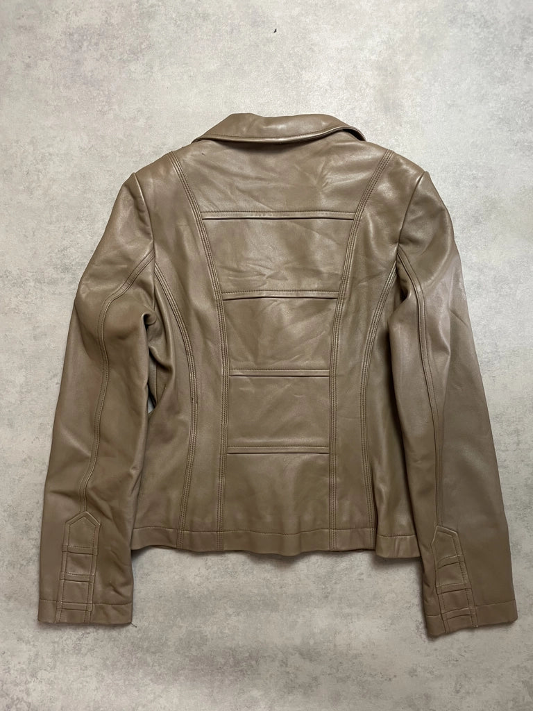 Leather Office Jacket