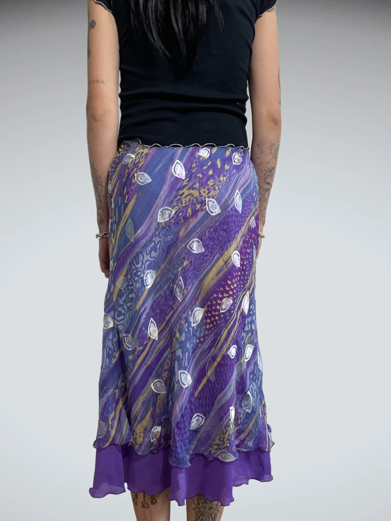 purple mesh skirt ((N/A) probably M)