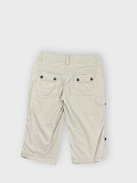 back view, DKNY Light Grey Utility Shorts, vintage Y2K second hand piece