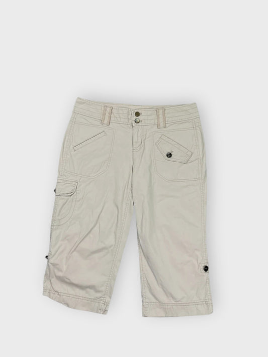 front view, DKNY Light Grey Utility Shorts, vintage Y2K second hand piece