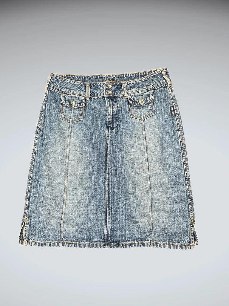 Silver Jeans Classic Denim Skirt (L)