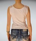 White Fitted Vintage Tank Top (L)
