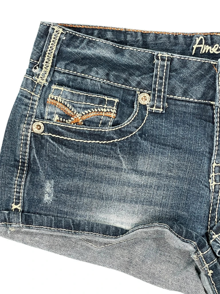 Amethyst Blue Vintage Cutoff Denim Hotpants (S)