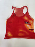 Red Graphic Spaghetti Strap Top (XS)