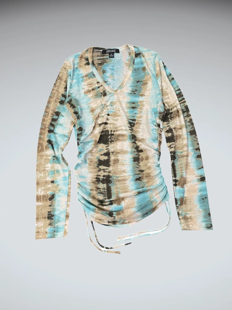 Karen Kane turquoise washed B-cut top (M)