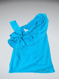 Aqua Ruffle One-Shoulder (S)