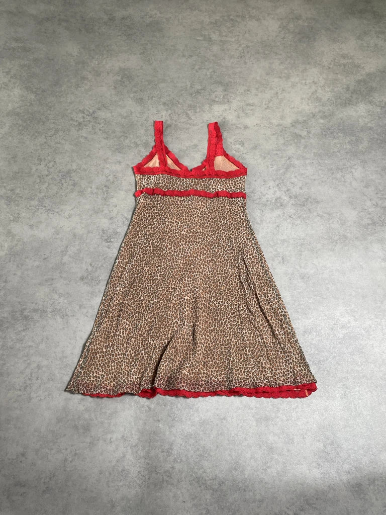 leopard print dress (S)