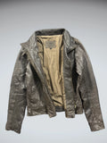 Le Tempe de Paris Washed Brown Grey Jacket (XS)
