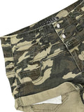 Hot Kiss Military-Inspired Black Denim Hotpants (XS)