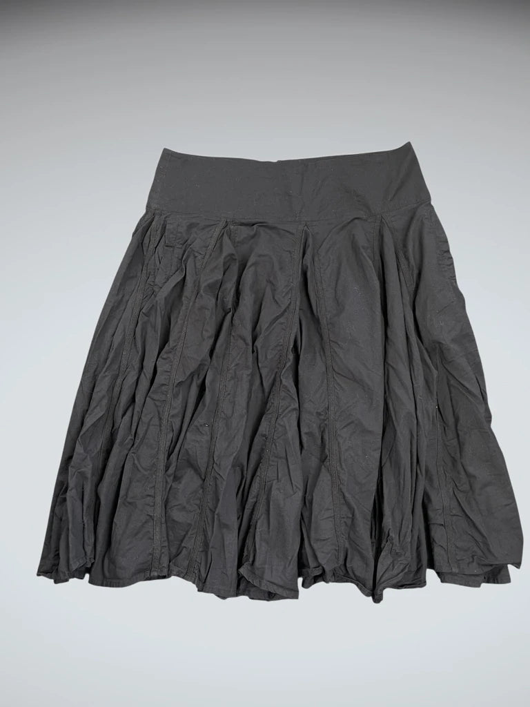 Eclipse Black Cotton Maxi Skirt (L)