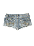 Nobo Light Wash Distressed Denim Hotpants (L)