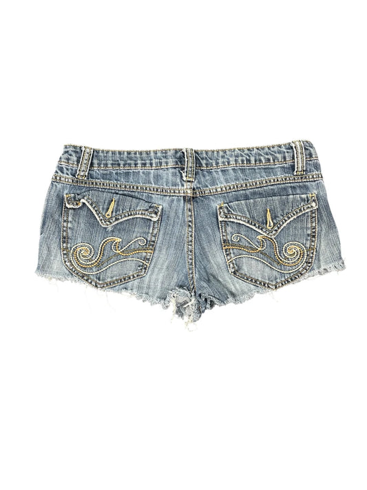 Nobo Light Wash Distressed Denim Hotpants (L)